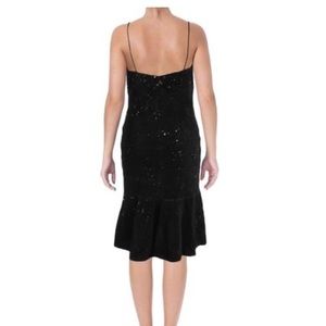 Vera Wang Velvet Sequined Slip dress